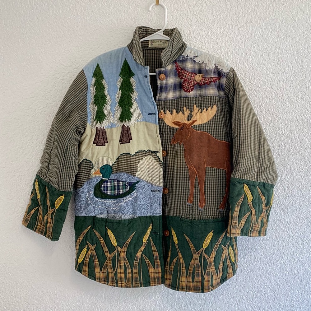 One of a Kind Quilted Patchwork Outdoor Jacket